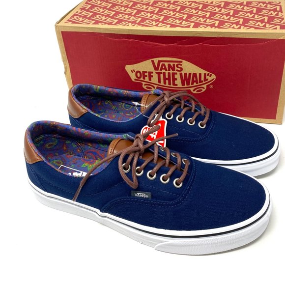 Vans Women's Size Era 59 C&L Dress Blue Canvas Skate Low Top Lace Up VN000UC6DCU - Picture 3 of 11